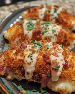 Doritos-Crusted Bacon-Stuffed Chicken