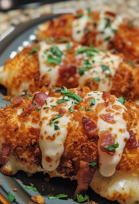 Doritos-Crusted Bacon-Stuffed Chicken