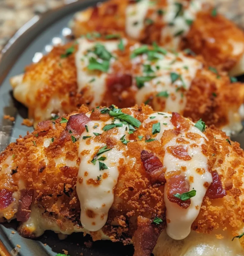 Doritos-Crusted Bacon-Stuffed Chicken