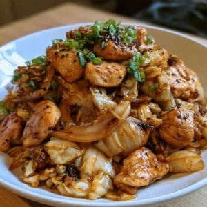 Easy Asian Chicken and Cabbage Skillet
