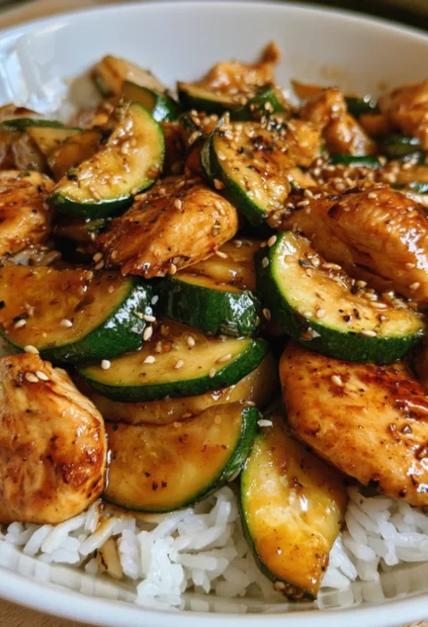 Easy Chicken Zucchini Stir Fry