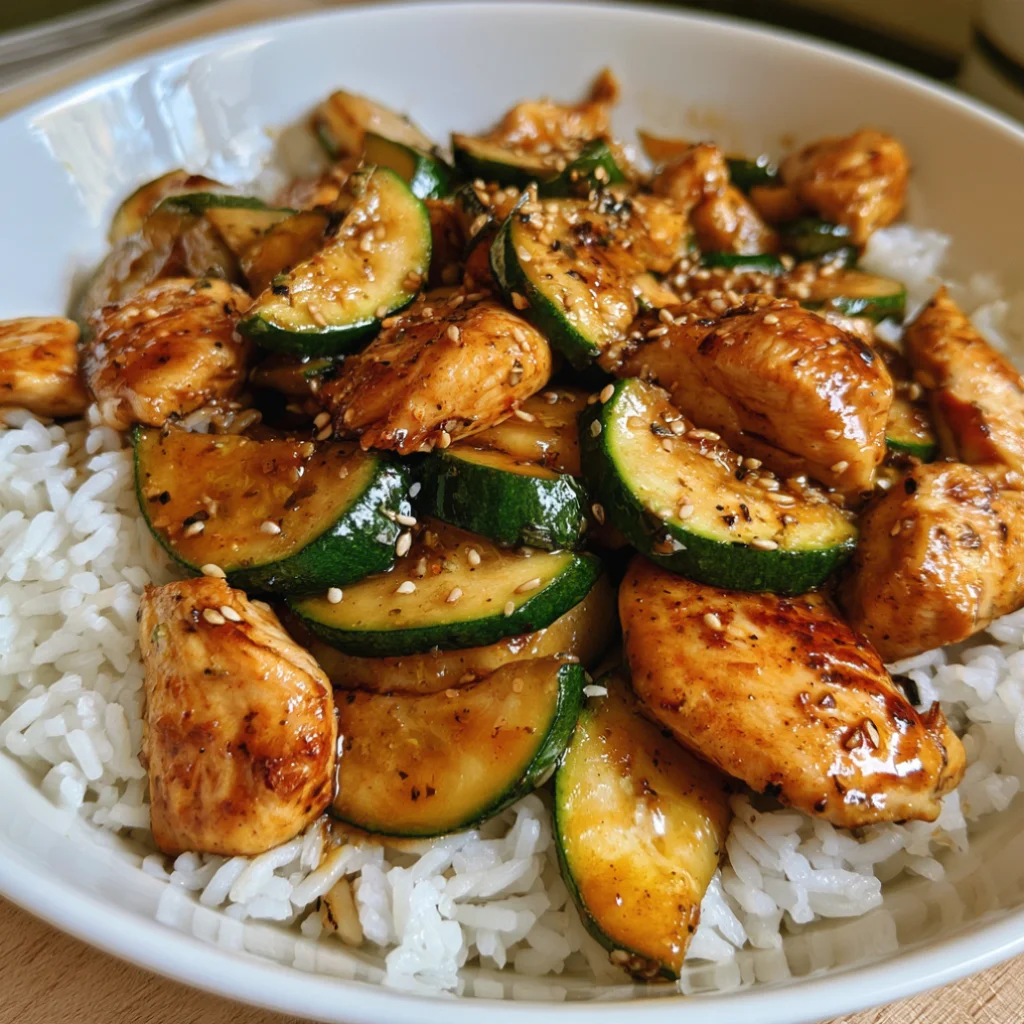 Easy Chicken Zucchini Stir Fry