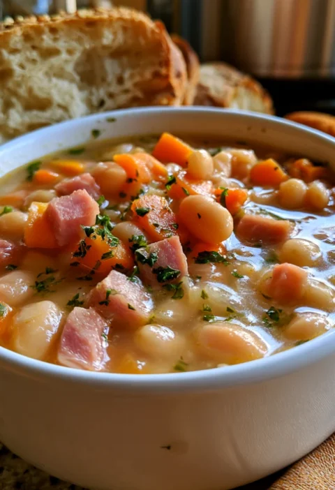 Easy Ham & Bean Soup