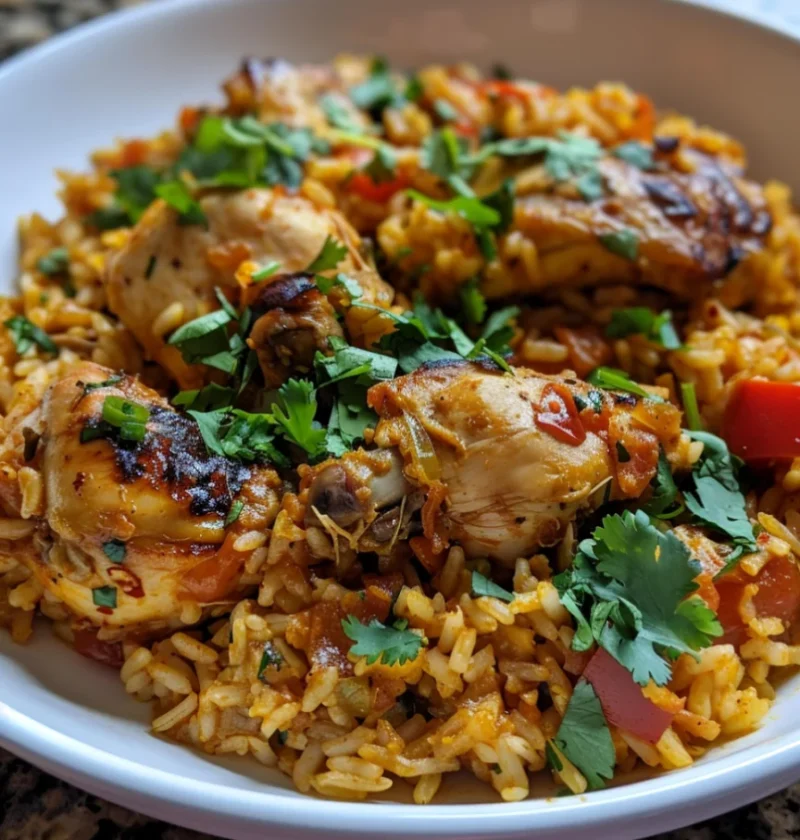 Easy One-Pot Spanish Chicken And Rice