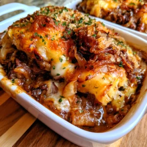 French Onion Beef Casserole