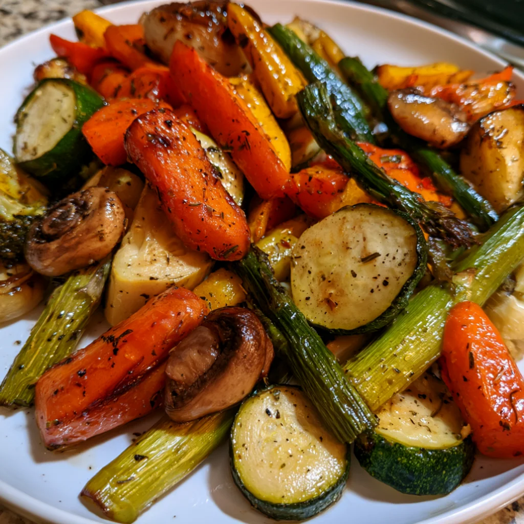 Garlic Herb Roasted Veggies