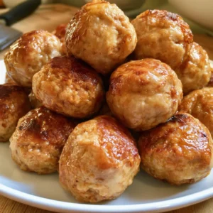 Healthy Apple Cider Turkey Meatballs