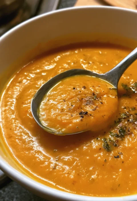 Healthy Roasted Carrot Soup