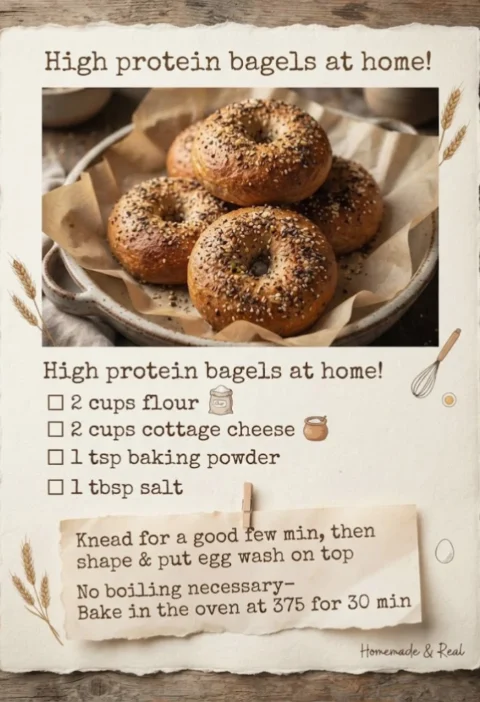 High Protein Bagels At Home