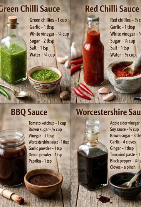 Homemade sauces
