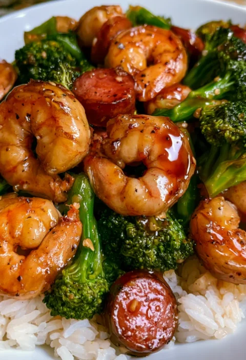 Honey garlic shrimp