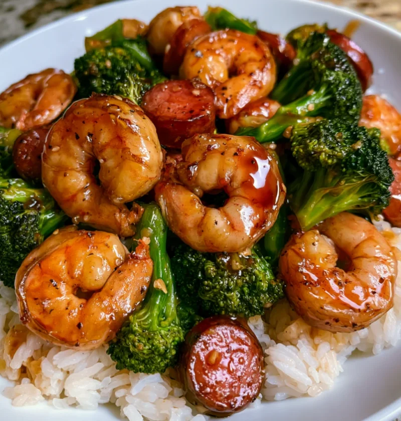 Honey garlic shrimp