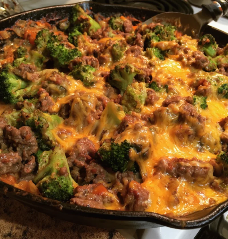 How To Make Hamburger And Broccoli Skillet