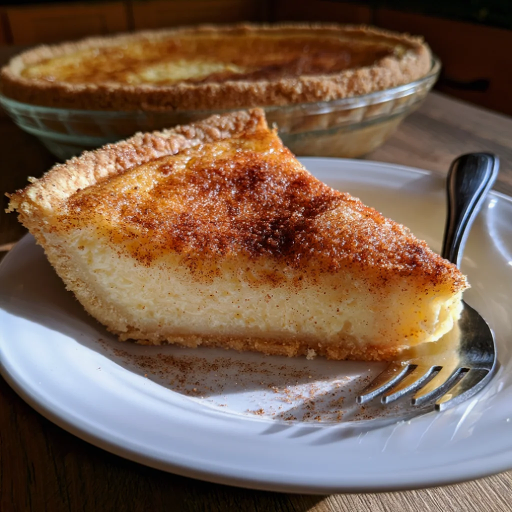 Old-Fashioned Cinnamon Vanilla Custard Pie