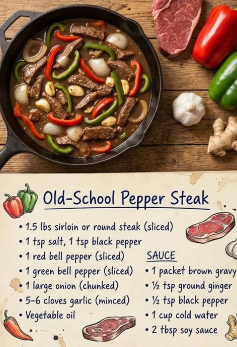 Old-School Pepper Steak