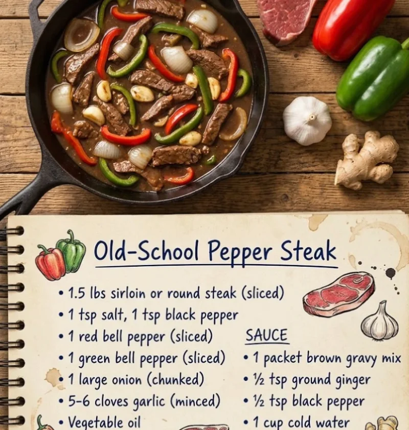 Old-School Pepper Steak