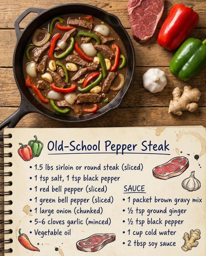 Old-School Pepper Steak