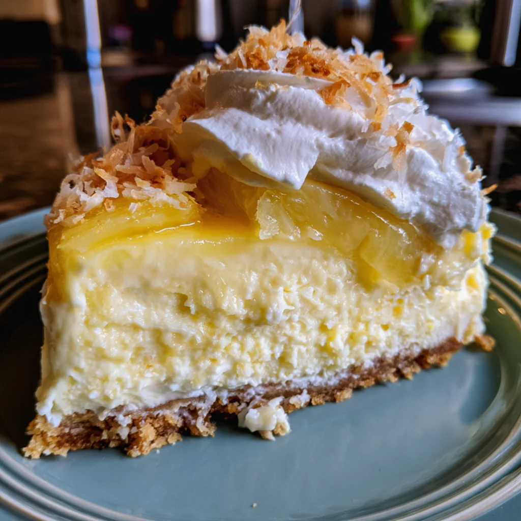 Pineapple Coconut Cheesecake