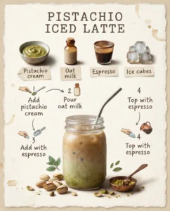 Pistachio Iced Latte