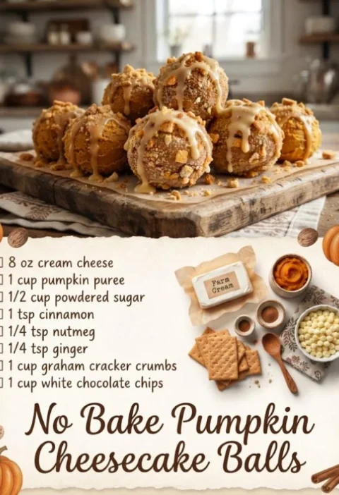 Pumpkin Cheesecake Little Balls