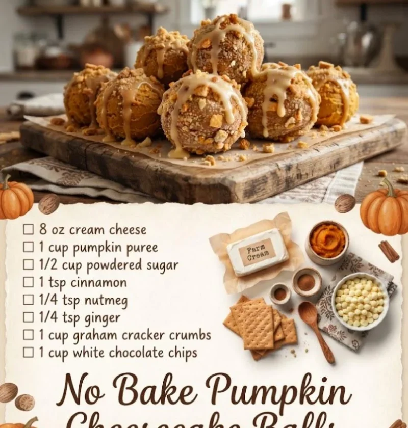 Pumpkin Cheesecake Little Balls