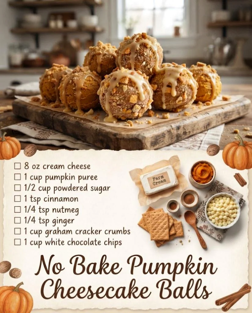 Pumpkin Cheesecake Little Balls