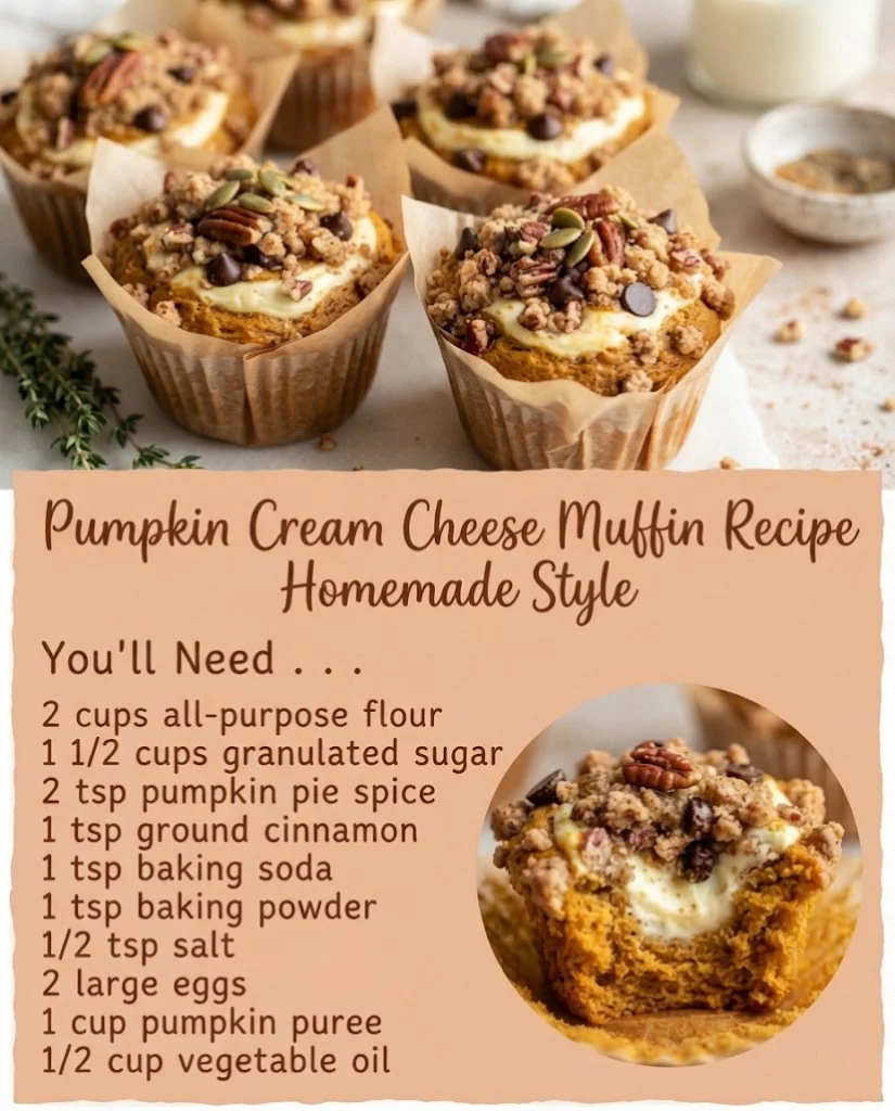 Pumpkin Cream Cheese Muffin