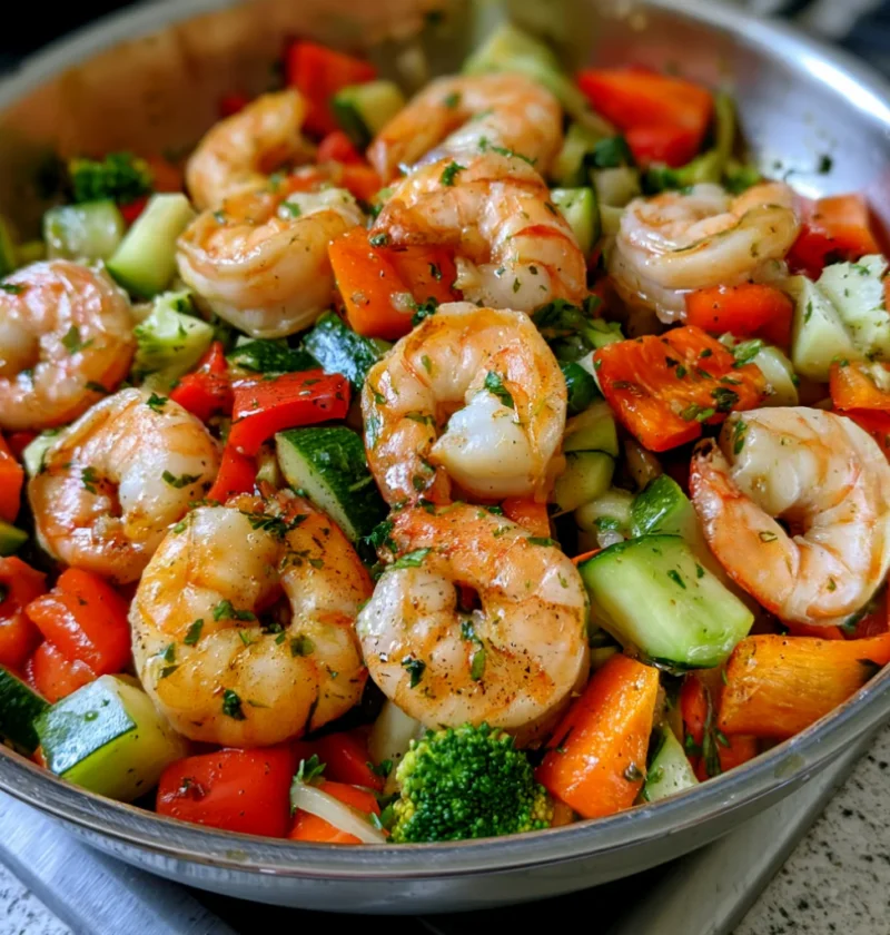 Quick & Healthy Shrimp With Vegetables