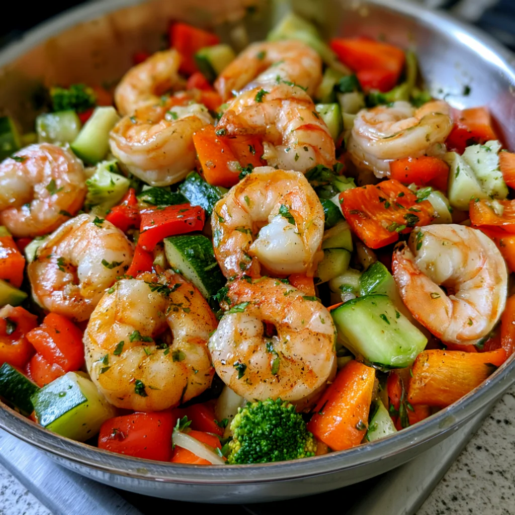 Quick & Healthy Shrimp With Vegetables