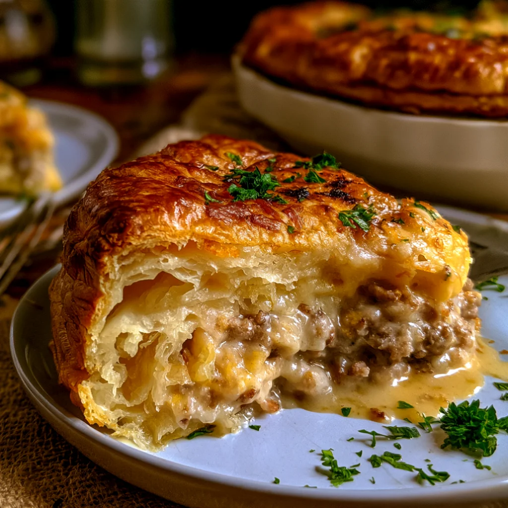 Sausage Gravy Puff Pie