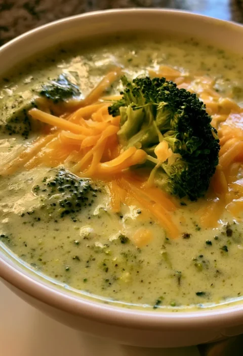 slow cooker broccoli cheddar soup