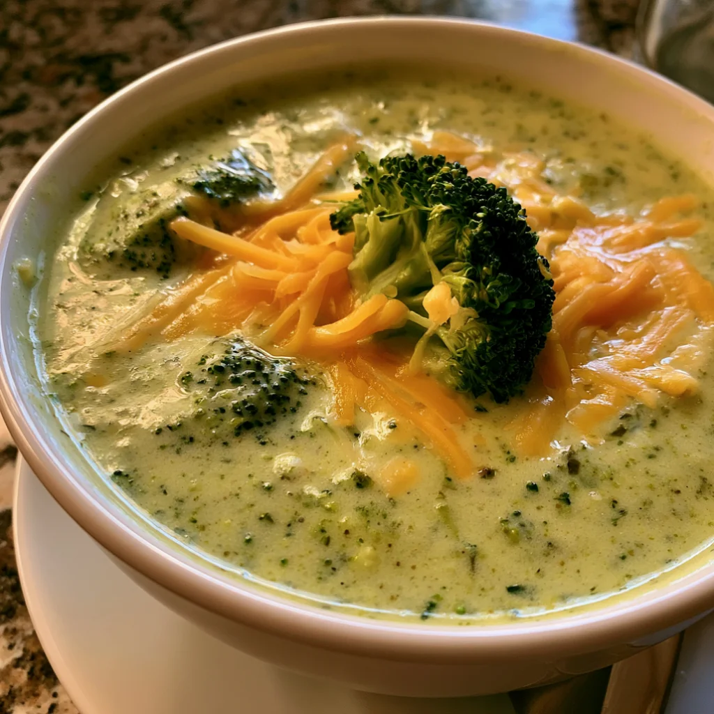 Slow Cooker Broccoli Cheddar Soup