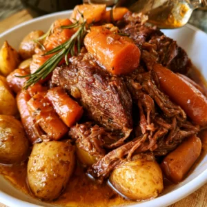Slow Cooker Pot Roast With Potatoes and Carrots