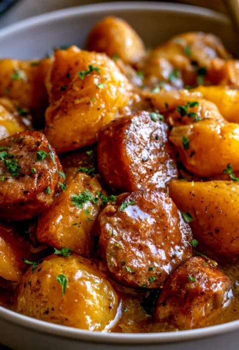 Slow Cooker Sausage And Potato Casserole