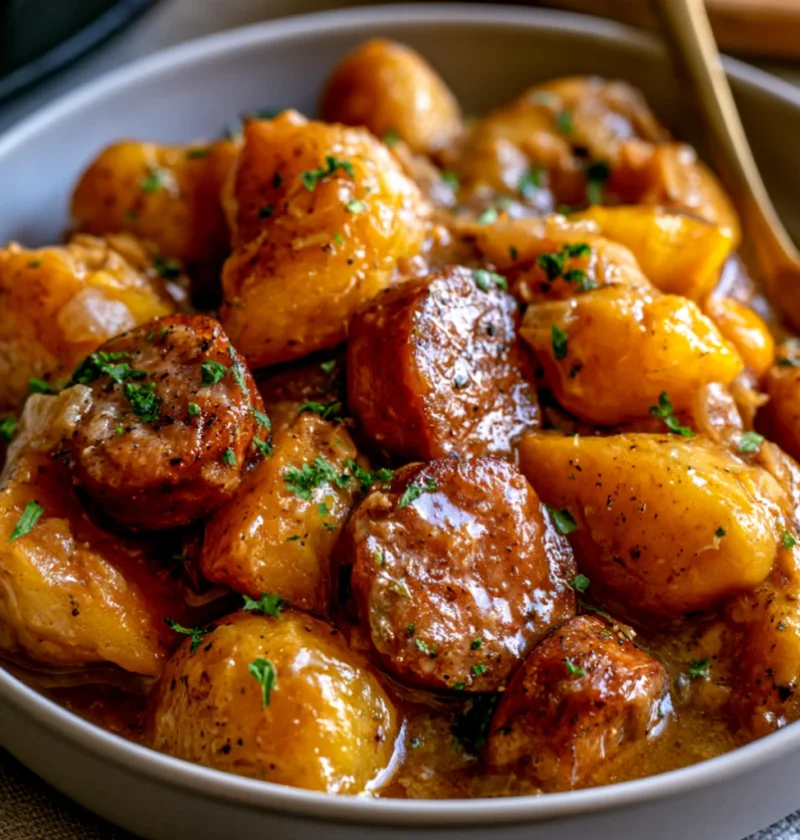 Slow Cooker Sausage And Potato Casserole