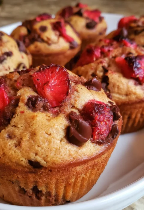 Strawberry Chocolate Chip Muffins