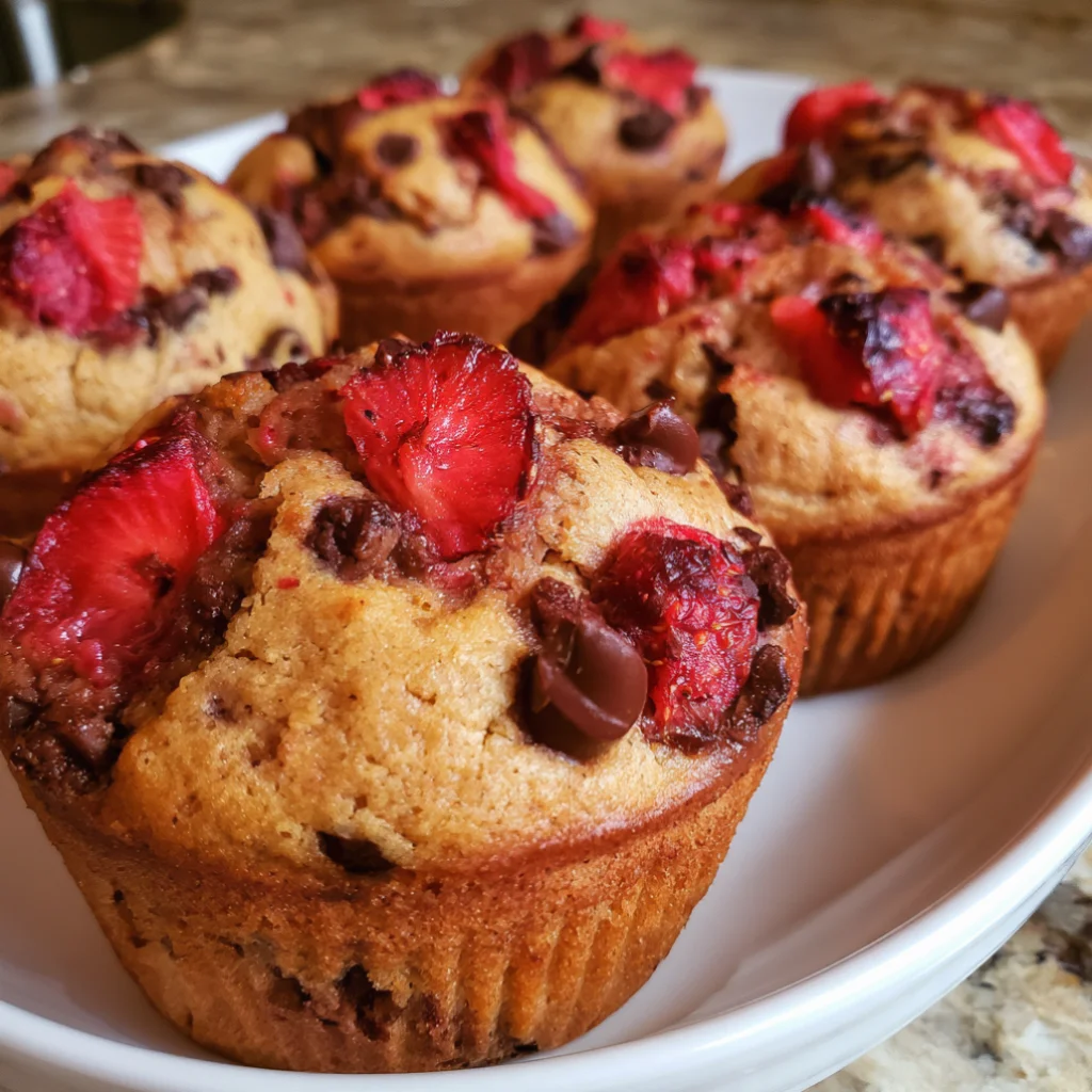 Strawberry Chocolate Chip Muffins