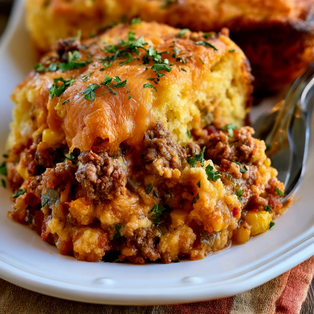 Viral Cornbread Cowboy Casserole