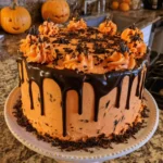 Cheesecake Topped With Pecan